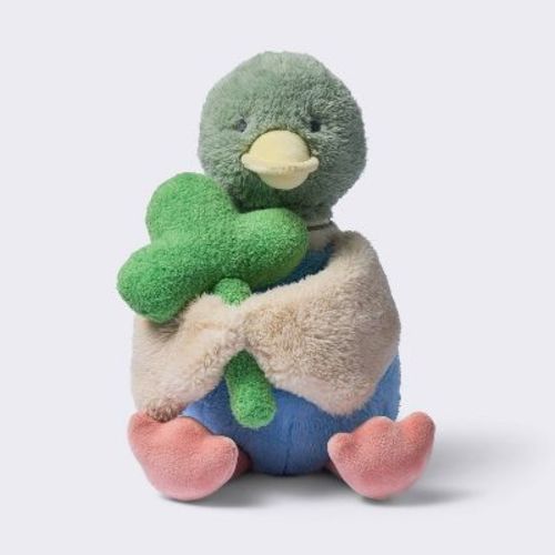 Duck Plush Stuffed Animal Toy with Detachable Rattle - Cloud Island™