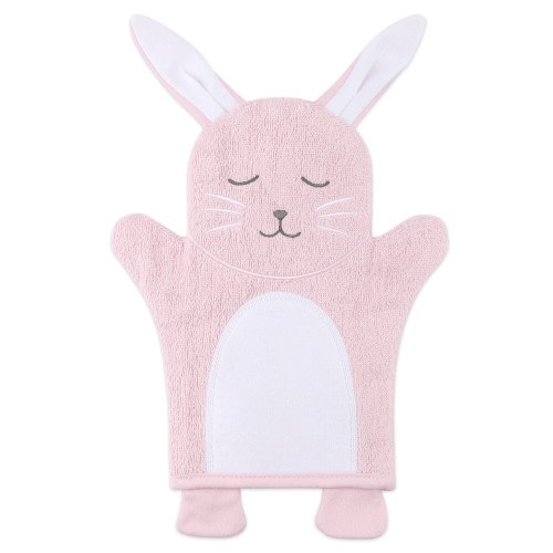 Peanut Shell Wash Mitt Butterfly Whisper
