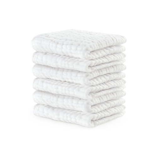 Muslin Washcloths - Pack of 6, One Size