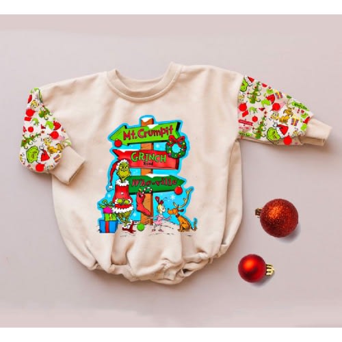 Baby Christmas print Romper