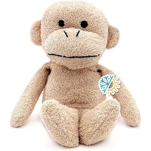 Thermal-Aid® (Jo Jo The Monkey) – Washable Heating Pad & Ice Pack for Kids – Microwave & Freezer Safe, Plush Hot/Cold Pack with Natural Corn Filling – Reusable Comfort