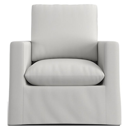 Ever Slipcovered Striped Nursery Glider Chair by Leanne Ford