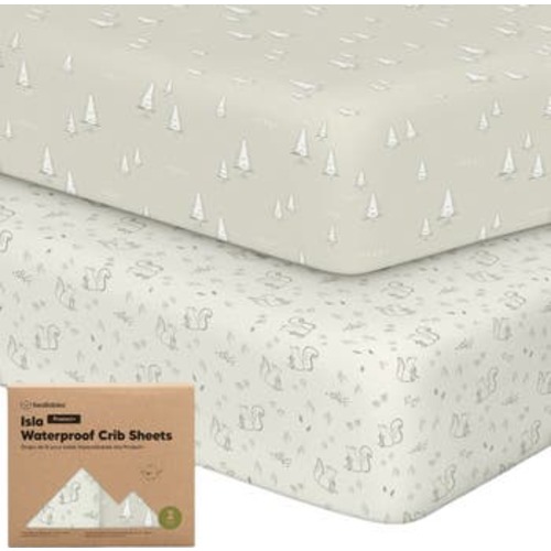 2-Pack Isla [Protect+] Waterproof Crib Sheets
