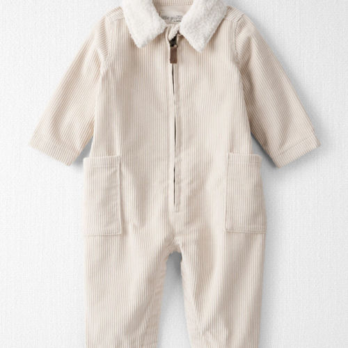 Biscuit Cream Baby Organic Cotton Corduroy Romper | Carter’s Oshkosh Canada