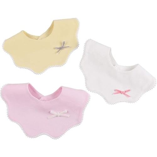 JANGANNSA 3 PCS Flower Baby Bibs Infant Burp Clothes for Baby Girls Saliva Towel Cotton Infant Toddler Girls Bibs (3 PCS -A)