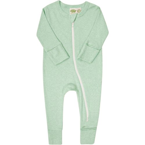PARADE Organic Snuggle Soft Melange '2-Way' Zipper Romper
