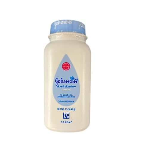 Johnson's Baby Powder for Delicate Skin, Hypoallergenic and Free of Parabens, Phthalates, and Dyes for Baby Skin Care, 1.5 oz