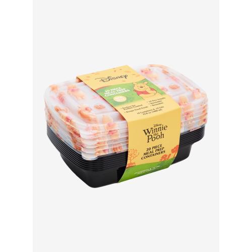 Disney Winnie the Pooh 20-Piece Meal Prep Container Set