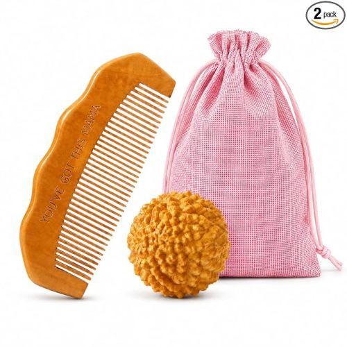 Birth Comb & Acupressure Massage Ball Set, Labor and Delivery Essentials