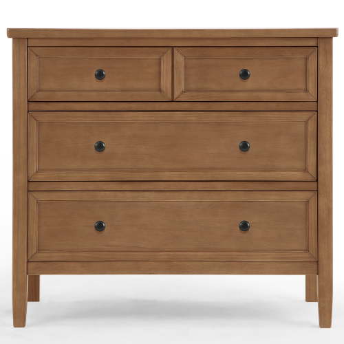 Delta Children Epic 3 Drawer Dresser with Interlocking Drawers, Chestnut