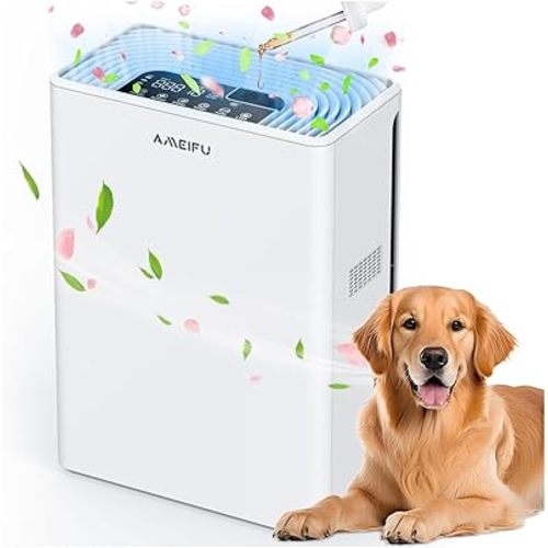 AMEIFU Air Purifiers for Home Large Room Up to 3000 Sq Ft, H13 Hepa Filter