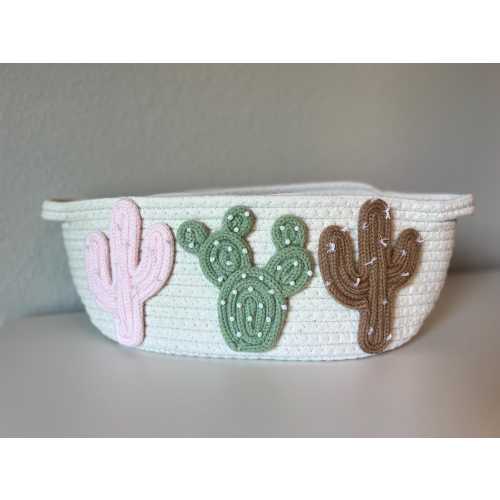 Cactus Basket | Customized Rope Basket | Custom Gift Basket | Baby Shower Gift | Toy Storage Basket | Diaper Caddy