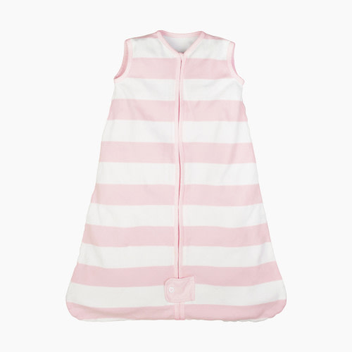 Burt's Bees Baby Beekeeper Organic Wearable Blanket - Blossom Rugby Stripe, 6-12 Months