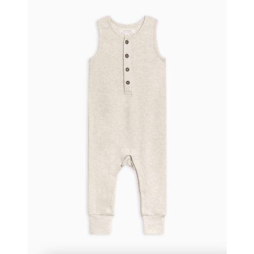 Wade Waffle Tank Romper - 3-6M