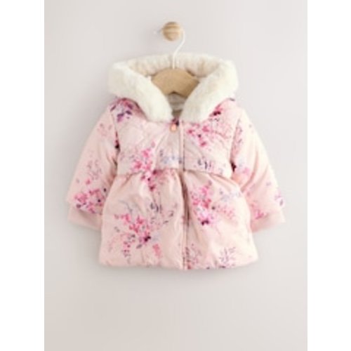 Buy Pink Puffer Floral Baby Coat (0mths-2yrs) from Next USA
