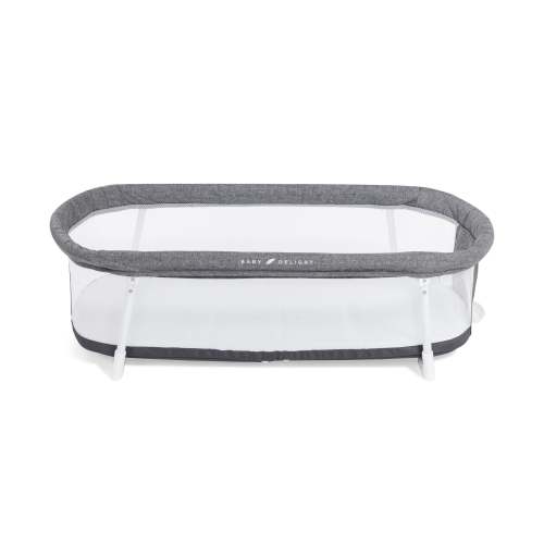 Snuggle Nest™ Portable Bassinet - Charcoal Tweed