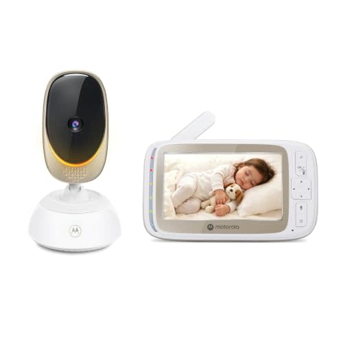 Motorola WiFi Baby Monitor, 5" Screen, Pan Tilt Zoom, Two-Way Talk, Night Vision, Temperature Alert, 1000ft Range, VM85 Connect (2026 Upgrade)
