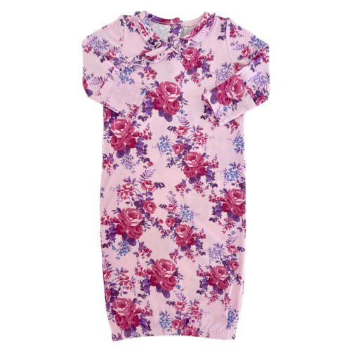 Kimono Gown, Violet Rose