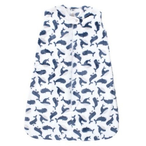 Hudson Baby Infant Boy Plush Sleeping Bag, Sack, Blanket, Sleeveless Whale, 0-6 Months