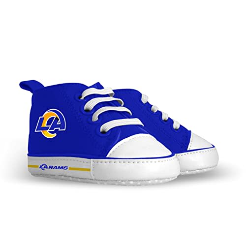 MasterPieces - NFL Baby Pre-Walkers Shoes, Officially Licensed, High Top Sneakers, Soft Anti-Slip Soles, Boys and Girls, 0-6 Months