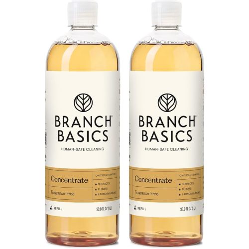 Branch Basics Concentrate Refill 2-Pack (67.6 oz) | All Purpose Multi-Surface Cleaning Concentrate - Replace Every Household Cleaner | Plant & Mineral-Based, Human-Safe, Fragrance Free