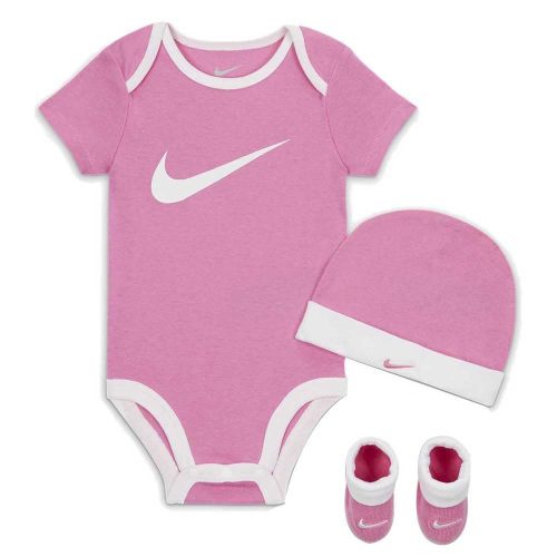 Nike Infant Girls' Swoosh 3 Piece Boxed Set, Pink