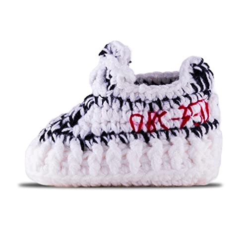 Diaper Book Club Baby Sneakers Crochet Hypebeast Shoes for Toddler Sneakerheads, Soft Booties for Boys & Girls, Designer Kids Fashion, Breathable & Comfortable Children's Kicks