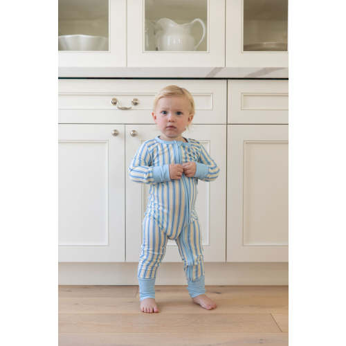 SPRING STRIPES | ZIPPER ONE PIECE. Size: 6-12 months
