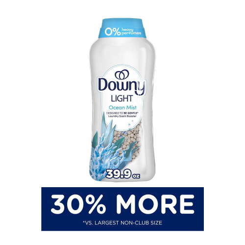 Downy Light Laundry Scent Booster Beads, Ocean Mist Scent, 39.9 oz