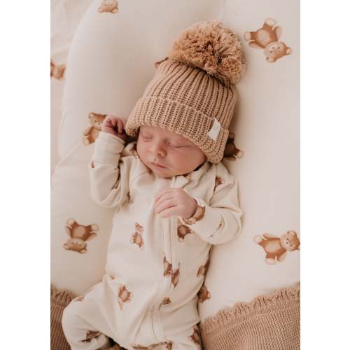 Teddy Baby Knit Beanie | 100% Cotton | Little & Fern – Little and Fern