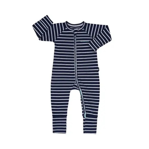 Bonds Wondersuit Navy Stripe | Baby Bunting AU