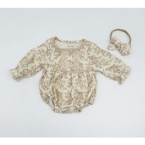 Elodie Long Sleeve Romper Set – Olive and Cradle