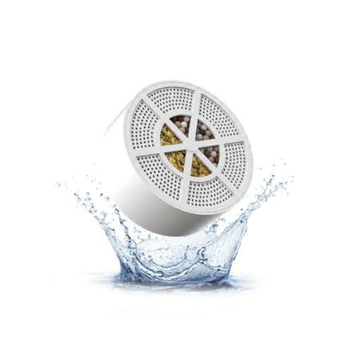 Cartridge for Shllkttry & Crystal Tub Bath Water Ball Filter,BPA Free,KDF55 | 3000 Gallons,ABS,Activated Carbon,Chlorine removal,Relieve Eczema,Skin,Hair,Nails Care,faucet cover bathtub baby,Gentle Bath