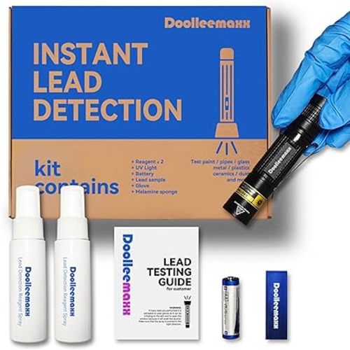 Lead Test Refill | Up to 4800 Uses| Lead Test Kit for Paint, Ceramics & More | UV Light Visible | Home Safety & Easy to Use | Lead Test Kit | Lead Paint Test Kit (Refill)