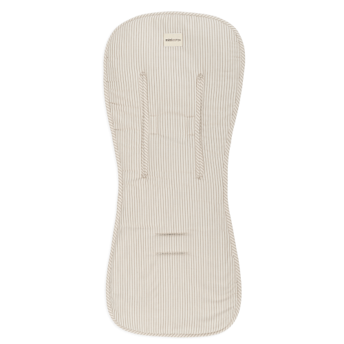 Beige Stripes Stroller Liner