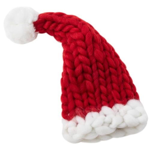 Baby Santa Hat, Knit Santa Hat Newborn Santa Claus Hat 0-3months,6months, Knotted Baby Santa Hat