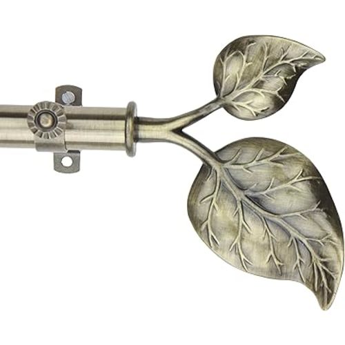 A&F Rod Décor - NEW Decorative Curtain Rod #33, 48-84 inch, Antique Brass
