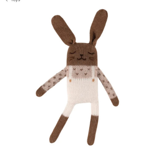 Rabbit dungarees  | Ecru