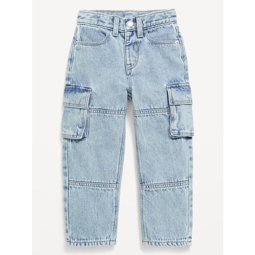 Baggy Barrel-Leg Cargo Jeans for Toddler Boys