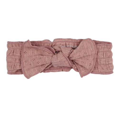 Organic Pointelle Smocked Headband in Taffy – L'ovedbaby