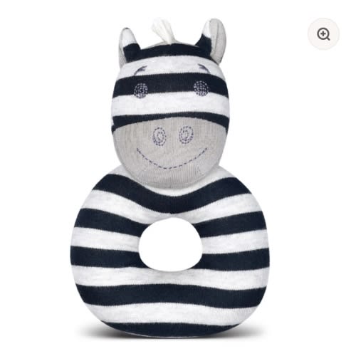 Ziggy Zebra - Teething Rattle