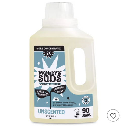 Molly's Suds Liquid Laundry Detergents 90 Loads - Ocean Mist - 46 fl oz: Sensitive, High Efficiency, Vegan Formula