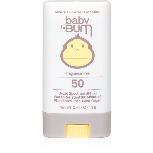 Sun Bum SPF-50 Mineral Fragrance Free Baby 0.45 oz Sunscreen Face Stick