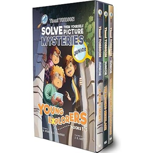 Timmi Tobbson Junior Boxed Set: Timmi Tobbson Junior (6-8) Children's Detective Adventure Books 1-3 (Solve-Them-Yourself Mysteries Book Series for Boys and Girls (Cover may vary))
