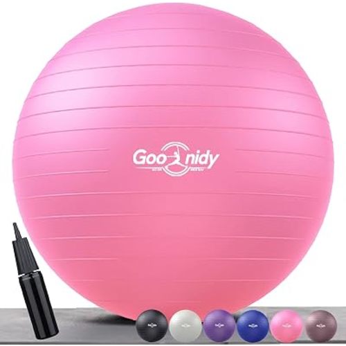 Soft Exercise Ball, Yoga Pregnancy Ball Chair, Pilates Equipment with Pump