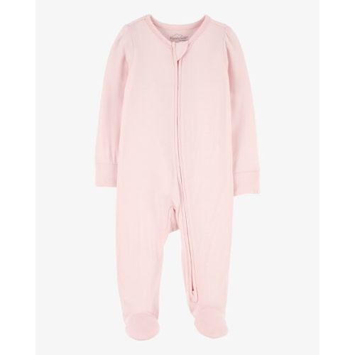 Baby Zip-Up PurelySoft Sleep & Play Pajamas - Light Pink - Carter's | Carter's