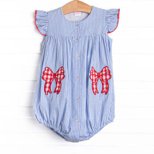 Star-Spangled Sweetie Applique Bubble, Blue – Stitchy Fish