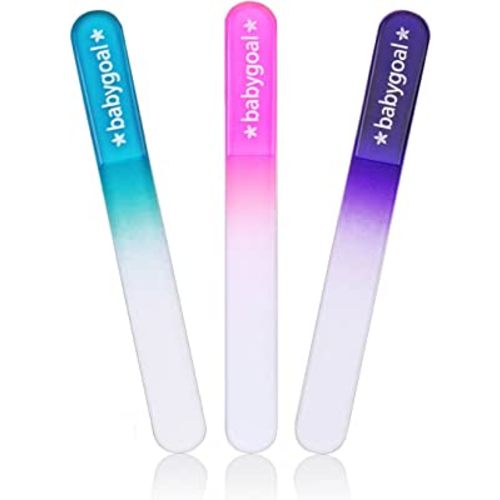 babygoal Newborn Baby Nail File 3 Pack with a Pouch, Genuine Czech Float Glass, Baby Gift for Newborns, Toddlers, Infant, Babies & Young Children by Babygoal 3NF01