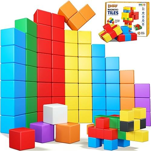 KAEILORU Magnetic Blocks 32PCS Magnetic Building Block for Toddler Age 3-5