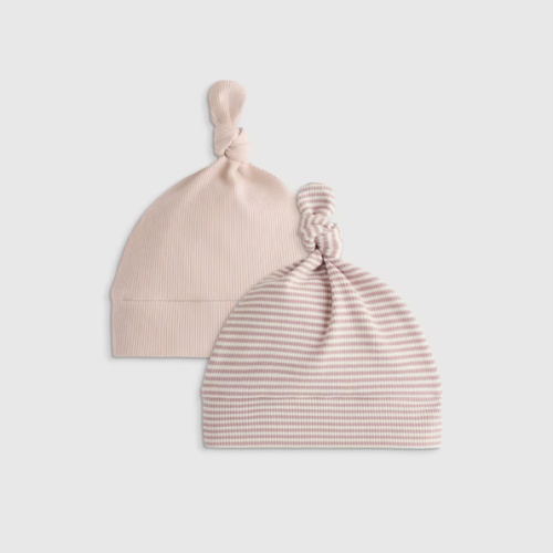 The Softest Rib Hat (2-Pack) in Deep Sea Blue/Navy Stripe